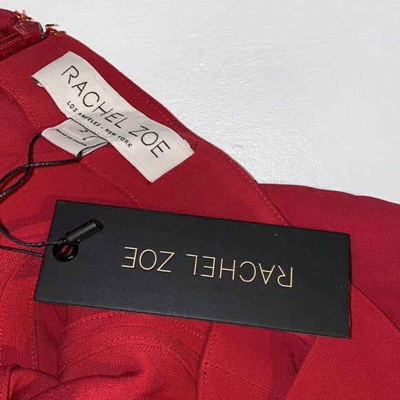 🔥$395 Rachel zoe mini dress berry color sz 2 New #2 - Picture 6 of 7